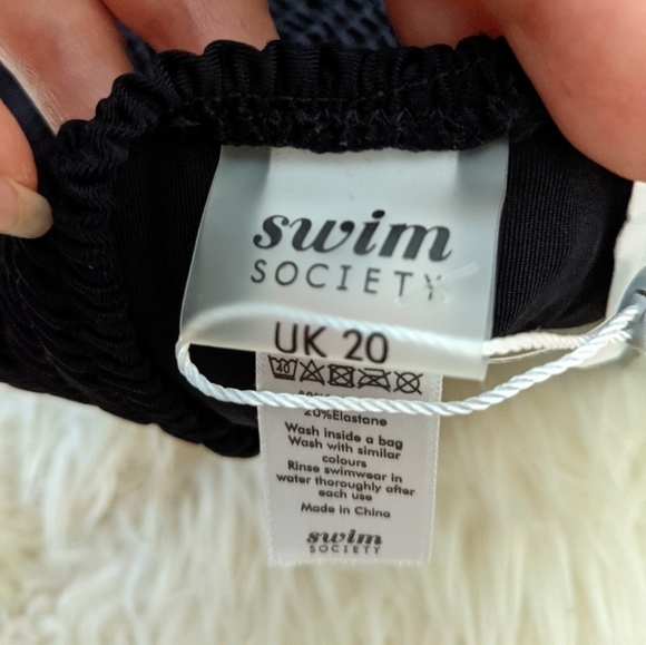 Swim SOCIETY Bali Lattice Swimsuit One Piece Blk - Picture 9 of 12